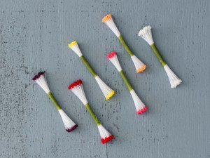 50 Pistilli 3 mm Neri Perlati per il cake design