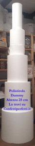 Altezza 25 cm. Basi in polistirolo Dummy Tonde