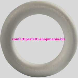 Anello Ghirlanda in polistirolo di 22 cm.