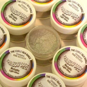 Argento Chiaro Metallizzato e Setoso in Polvere. Rainbow Dust