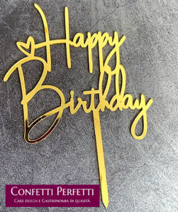 8 Pezzi Topper per Torta 70° Compleanno Oro, 1 Decorazione