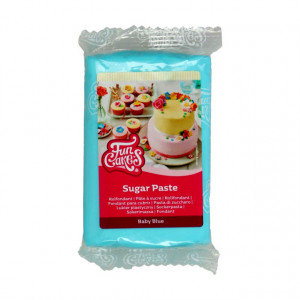Celeste Baby Blu.Pasta di zucchero. FunCakes. 250 gr. Senza Glutine e Kosher
