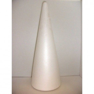 Cono Alto in polistirolo diametro 11.5 x 30 cm di altezza. - Img 1