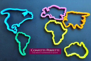 Stampo continente  Europa Asia Americhe Africa Australia Antartico