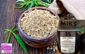 Farina di Canapa 100%. 400 gr.
