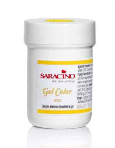 Giallo. Colorante alimentare in gel 20 gr. Saracino