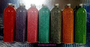 Glitter Metallizzati. 100% Cristalli di zucchero in vari colori.