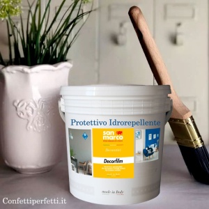 Impermeabilizzante per Diplast, Marmorina e Gesso Ceramico. Protettivo Idrorepellente all'Acqua