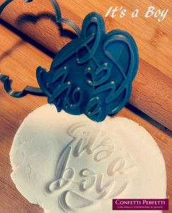 It's a Boy. Stampo tagliapasta con Cutter in plastica