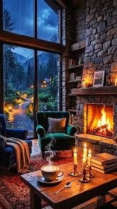 Legno che brucia. Fireplace. Fragranza Per Candele
