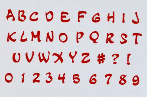 Magici Lettere e Numeri. Set di 39 caratteri. Fmm TappitsTappits Magical upper case. - Img 1