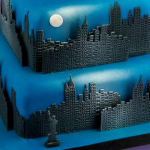 New York Città con Grattacieli e con la Statua della Libertà. Skyline. Stampo Tagliapasta 