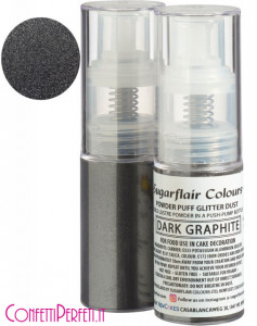 Argento Grafite polvere glitter candele