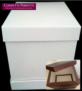 Prolunga Per Scatola Torte Culpitt - 40,6 Cm Di Altezza, Cartoncino Bianco, Per Torte Impilate E Nuziali