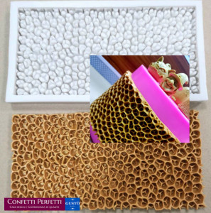 Spettacolare grande Bordo a Nido d'Ape di 20 x 11 cm. Stampo Alveare in silicone