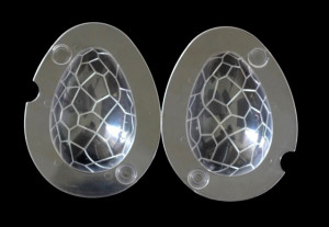 doppio stampo per uova di cioccolata