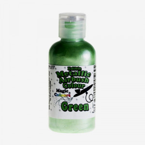Colorante alimentare liquido metallizzato verde per Aerografo Magic Colours