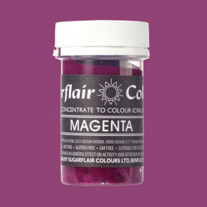 Viola Magenta. Linea Pastello. Colorante in Gel concentrato. Magenta. Sugarflair
