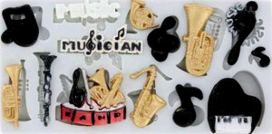 Strumenti e Note Musicali stampo