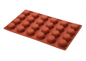 24 Pomponette. Stampo Antiaderente in silicone Platinico di alta qualità. - Img 1