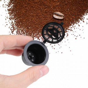 Capsule Caffè Ricaricabili Per Nespresso - 6 Pezzi, Acciaio Inox, Con Cucchiaino, Compatibile Original Line - Foto 4