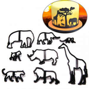 Safari Stampo Animali della Savana
