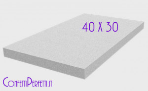 Base Rettangolare 40 x 30 Altezza 5 cm. Dummy. Basi in polistirolo
