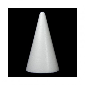 Cono in polistirolo diametro 7 x 15 cm di altezza. - Img 1