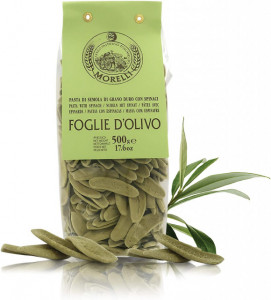Foglie di Ulivo agli Spinaci con Germe di Grano. Pasta Morelli. 500 gr.