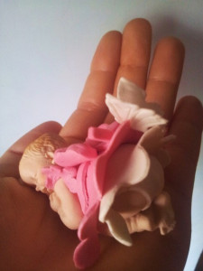 Neonato Stampo in silicone per la gum paste
