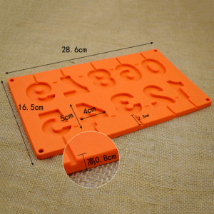 Stampo numeri in Silicone per Cake Pops