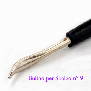 Numero 9 Bulino per Sbalzo in metallo