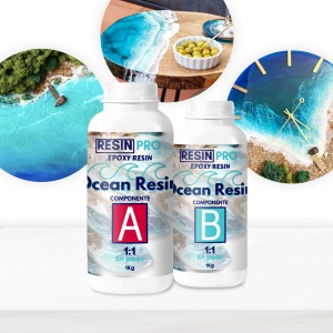 Ocean Resin – 2 Kg. Resina speciale per Ocean Art ad alta densità e più resistente all’umidità