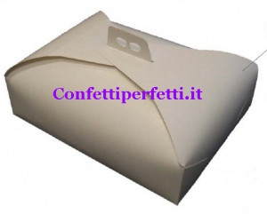 Ramage. Scatola 13 x 13. Altezza 10 cm. Trasporta Torta Dolci Alimentare -