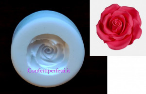 Rosa Piccola 3 x 2 cm. Venatore in silicone 