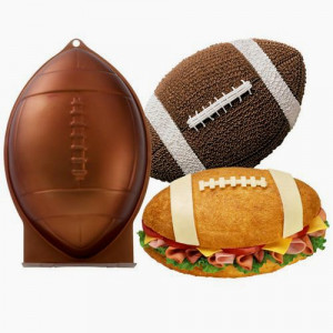 Tortiera Pallone Rugby o Squalo in Alluminio Anodizzato. Wilton.
