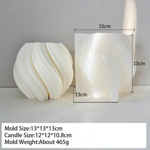 Vaso onda Stampo silicone candela