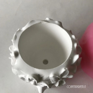 viso donna stampo silicone Vaso fioriera
