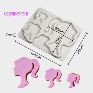 stampo barbie viso