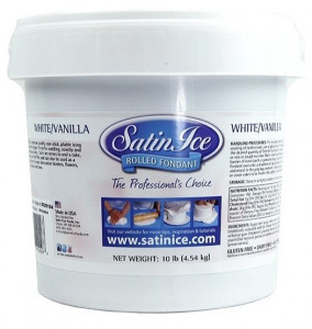 5 KG. Bianca. SATIN ICE. Pasta di zucchero. Certificata Kosher