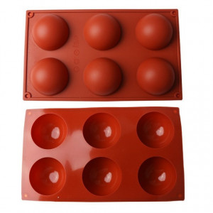  Semisfere di 70 mm . Stampo in silicone 