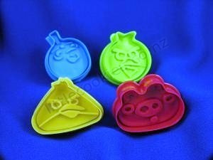 Angry Birds. Set 4 Stampi espulsione Tagliapasta di varie misure. - Img 2
