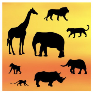 Stampo Animali della Savana