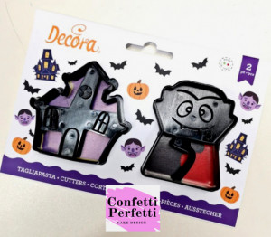 Casa infestata e Vampiro. Halloween. Grande Tagliapasta. Decora