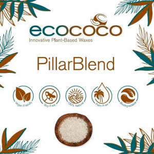 Scopri la Cera EcoCoco PillarBlend a base di Cocco. Ideali per creare un'atmosfera rilassante e naturale in casa