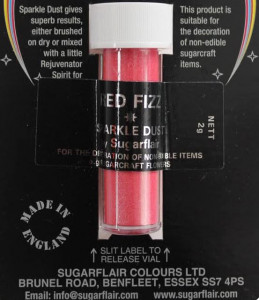 Glitters Rosso. Sparkles Red Fizz. Sugarflair