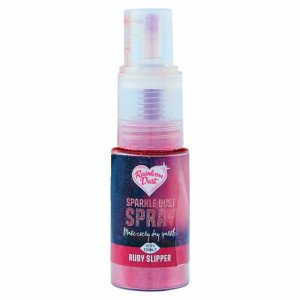 spray glitterato rubino