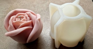 Stampo silicone rosa per Candele e Saponi