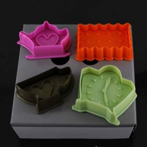 La Colazione. Set 4 Stampi espulsione Tagliapasta di varie misure. - Img 1