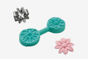 Stampo silicone Margherita con Cutter in metallo per decorazioni fiori